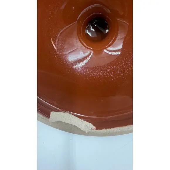 Vintage Chatham Pottery Unmarked Fruit Motif Pottery Cookie Jar - Picture 8 of 8